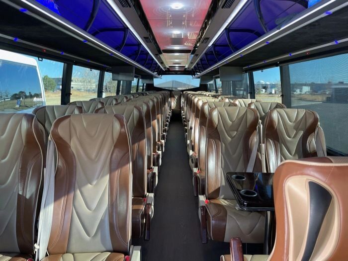 Charter coach interior – Cheyenne limo service