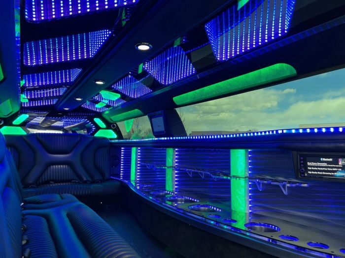 Stretch limo with LED bar – Cheyenne limo service